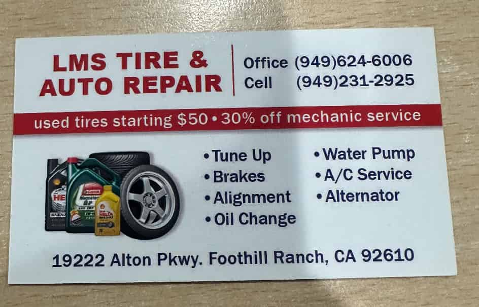 New & Used Tire Foothill Ranch